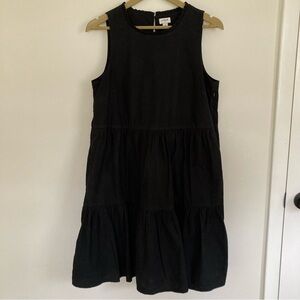 J Crew black sleeveless dress